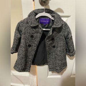 Black and white coat